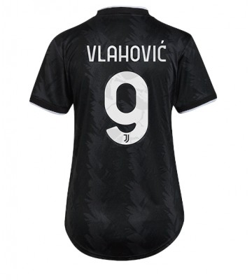 Juventus Dusan Vlahovic #9 Bortedrakt Kvinner 2022-23 Kortermet
